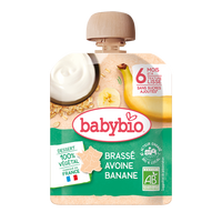 Piure Eco cu ovaz si banane, 85 gr, BabyBio