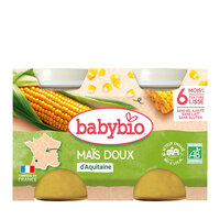 Piure Bio din porumb dulce, +6 luni, 2x 130g, BabyBio