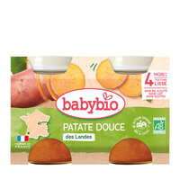 Piure Bio din cartof dulce, +4 luni, 2x 130g, BabyBio