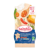 Piure Meniu Bio din legume si orez, +12 luni, 2x 200g, BabyBio