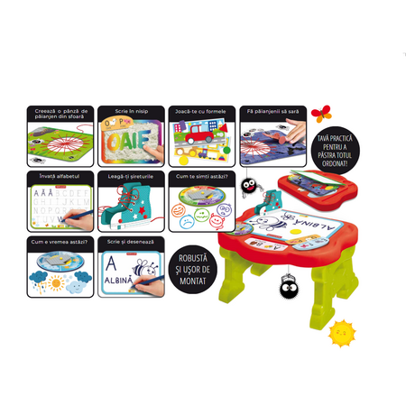 Masuta cu activitati Montessori in limba romana, +6 ani, Lisciani 542331