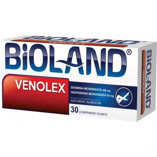 Bioland Venolex, 30 comprimate filmate, Biofarm