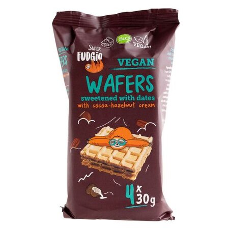 Napolitane Bio cu cacao si alune de padure 