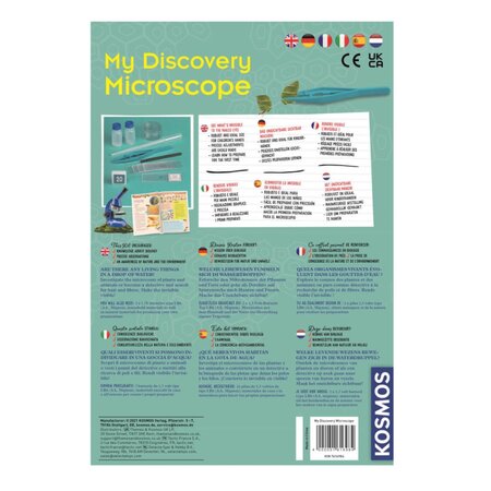 Set educativ Stem Microscop pentru copii 600x, +8 ani, Kosmos 542478