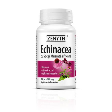 Echinacea cu soc si muscata africans, 30 capsule, Zenyth