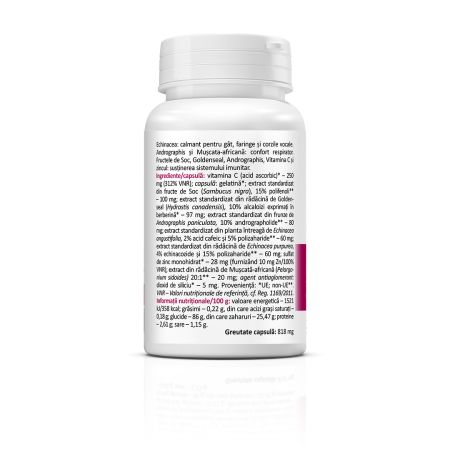 Echinacea cu soc si muscata africans, 30 capsule, Zenyth 772741