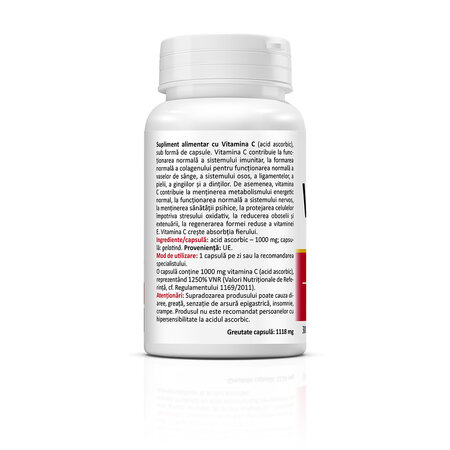 Vitamina C 1000 mg, 30 capsule, Zenyth 771609