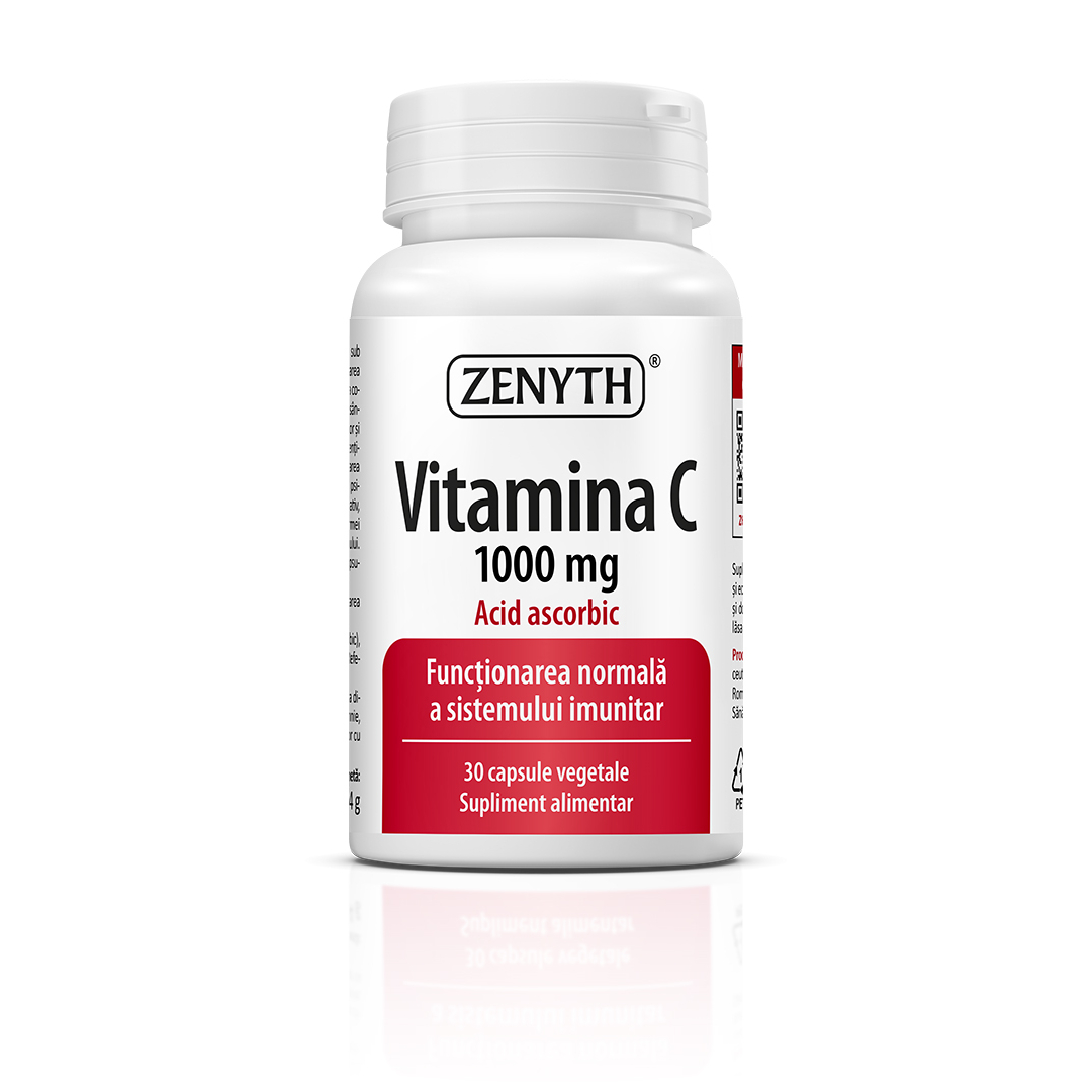 Vitamina C 1000 mg, 30 capsule, Zenyth