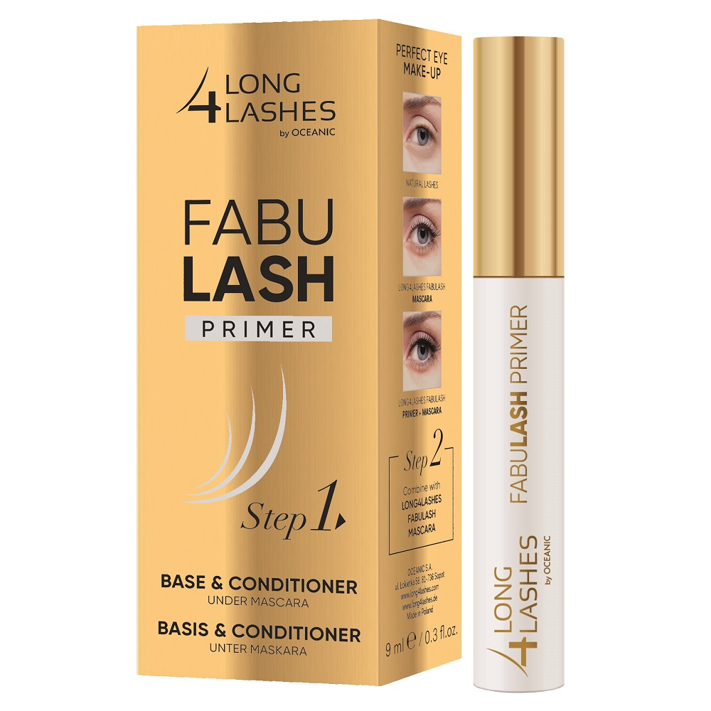 Primer pentru prelungirea genelor Fabulash Primer Step 1, 9 ml, Long 4 Lashes