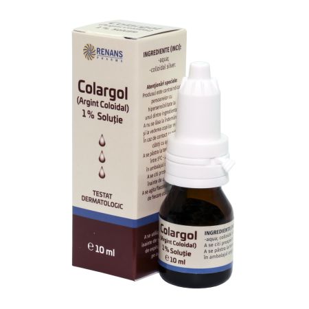 Colargol 1% (Argint Coloidal), Solutie, 10 ml, Renans