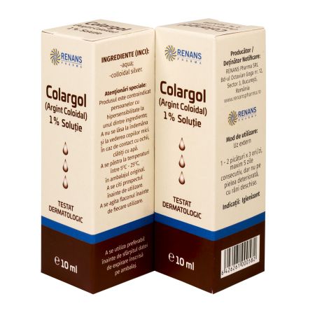 Colargol 1% (Argint Coloidal) solutie, 10 ml, Renans 759622