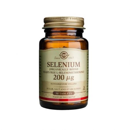 Seleniu, 200 mcg, 100 tablete, Solgar