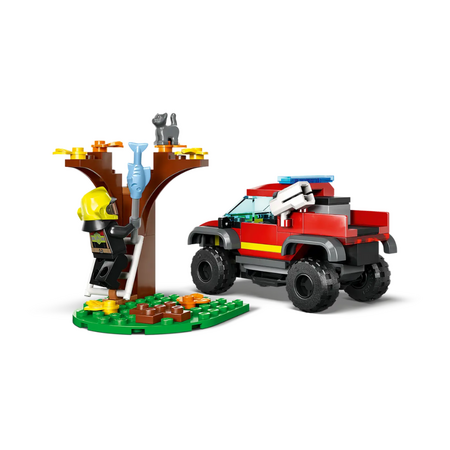 Salvare cu masina de pompieri 4x4 Lego City, 5 ani+, 60393, Lego 542708