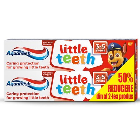 Pasta de dinti Little Teth, 50+50 ml (50% reducere la al doilea produs)