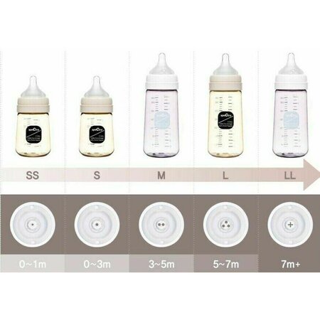 Set tetine premium din silicon, Marimea L, 5-7 luni, Spectra 700596