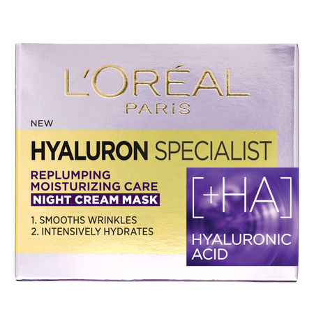 Crema de noapte antirid hidratanta Hyaluron Specialist, 50 ml, Loreal 542740