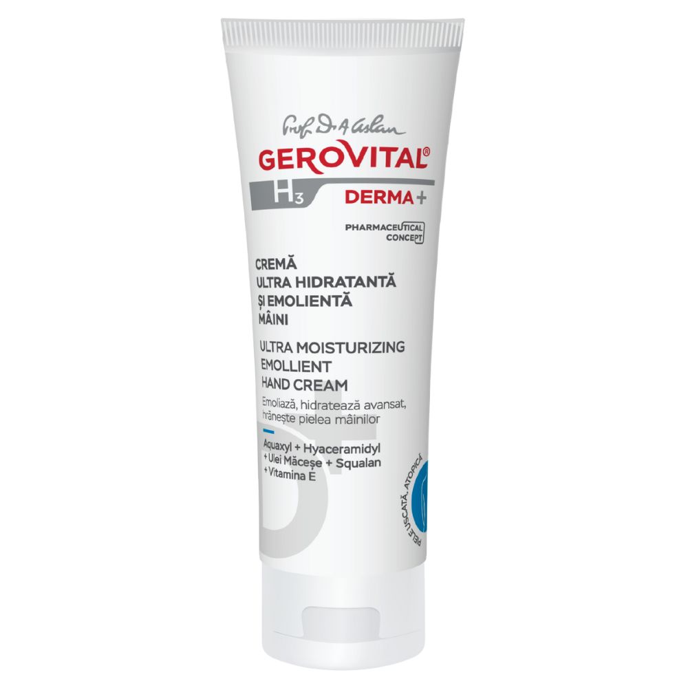 Crema de maini ultra hidratanta si emolienta Gerovital H3 Derma+