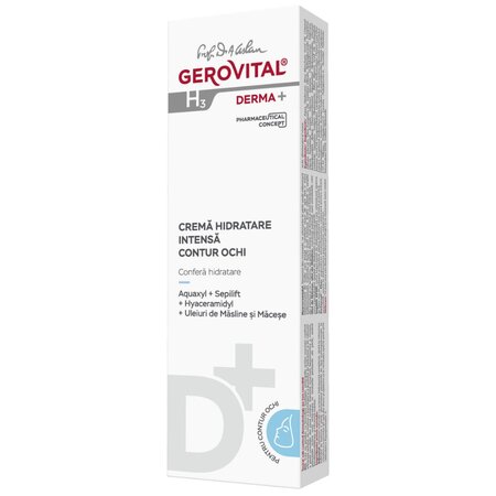 Crema contur de ochi Gerovital H3 Derma+, 15 ml, Farmec 542834