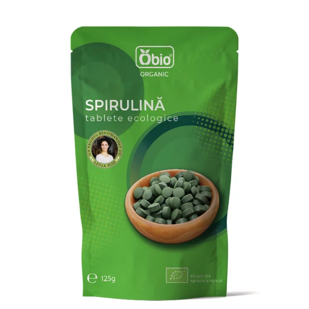 Spirulina, 250 tablete, 125 gr, Obio