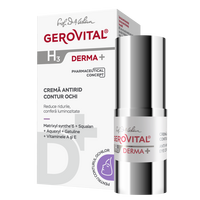 Crema antirid pentru contur ochi Gerovital H3 Derma+, 15 ml, Gerovital