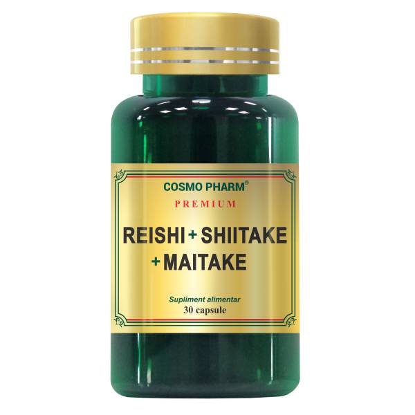 Reishi Shiitake Maitake, 30 capsule, Cosmopharm