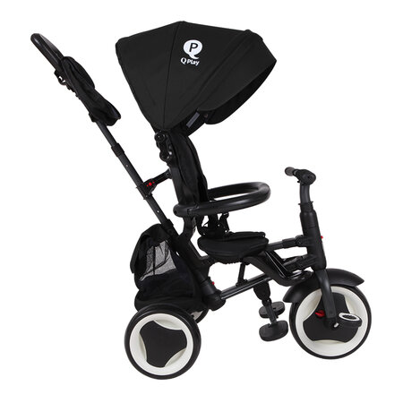 Tricicleta pliabila pentru copii Rito Plus, Negru, 12-36 luni, Qplay 543370