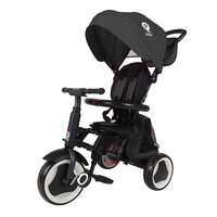 Tricicleta pliabila pentru copii Rito Plus, Negru, 12-36 luni, Qplay
