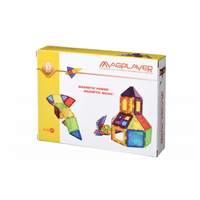 Set de constructie magnetic cu 32 piese, 3 ani+, Magplayer