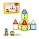Set de constructie magnetic 3D cu 38 piese, 3 ani+, Magplayer 543388