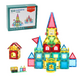 Set de constructie magnetic 3D cu 103 piese, 3 ani+, Magplayer 543393