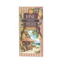 Ciocolata neagra dietetica indulcita cu Stevie, 70% cacao, 80 g, Milete