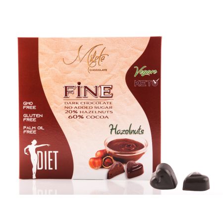 Praline de ciocolata, 80 g, Milete