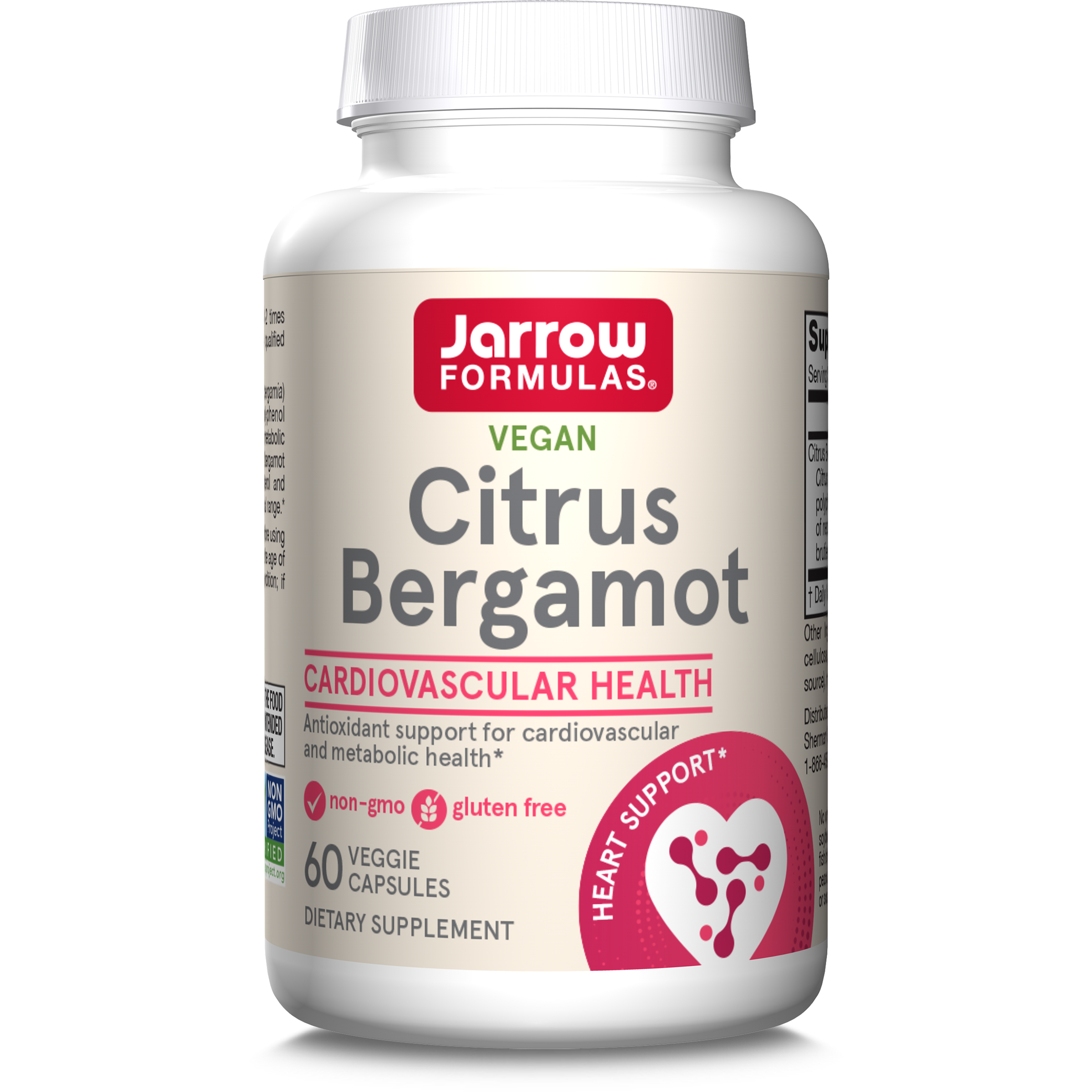 Citrus Bergamot, 500mg, 60 capsule, Jarrow Formulas Secom