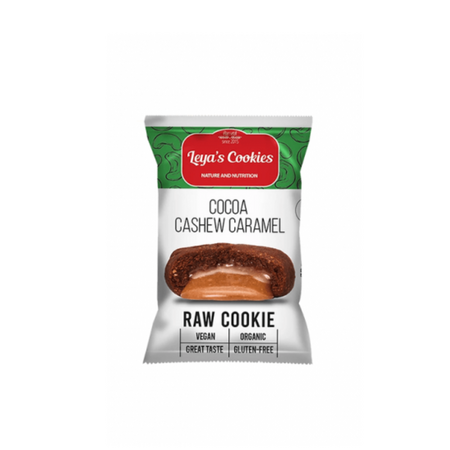 Biscuiti Bio cu Caju, Caramel si Cacao Leya's Cookies