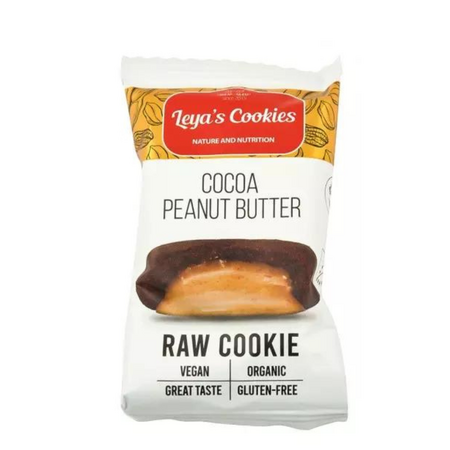 Biscuiti Bio cu cacao si unt de arahide Leya's Cookies