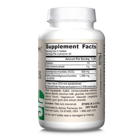 Prebiotic XOS+α-GOS Jarrow Formulas, 90 capsule masticabile, Secom 615735