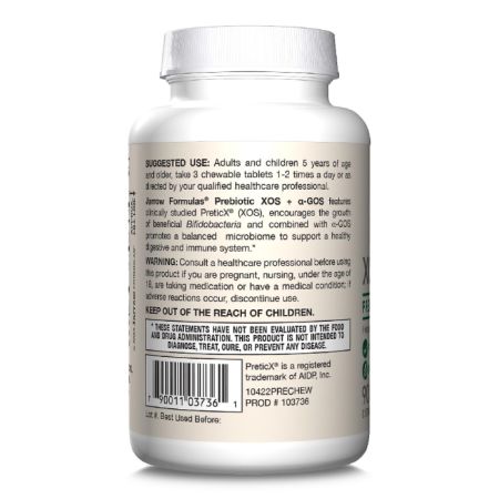 Prebiotic XOS+α-GOS Jarrow Formulas, 90 capsule masticabile, Secom 615734