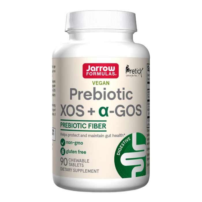 Prebiotic XOS+α-GOS Jarrow Formulas, 90 capsule masticabile, Secom