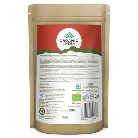 Brahmi Bacopa pulbere bio, 100 gr, Organic India 543569