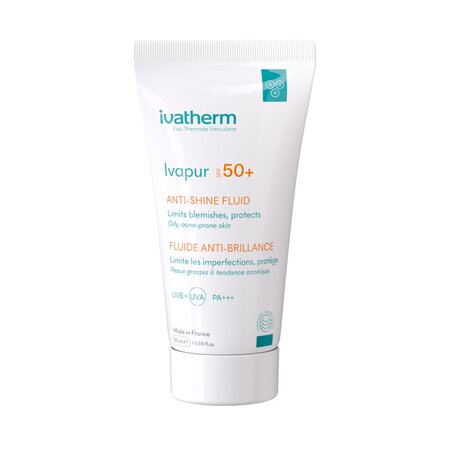 Fluid anti-stralucire cu SPF50+ Ivapur