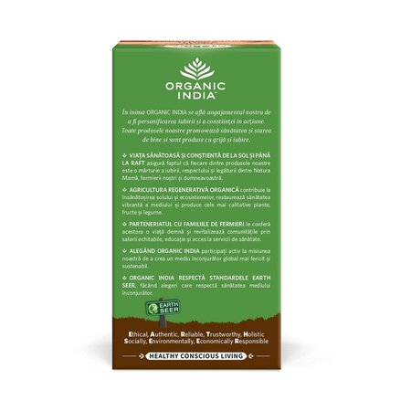 Ceai Bio Tulsi Ayush KWATH, 25 plicuri, Organic India 543681