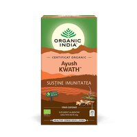 Ceai Bio Tulsi Ayush KWATH, 25 plicuri, Organic India