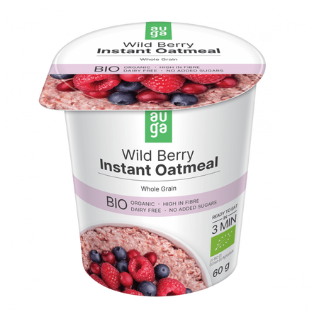 Porridge Bio din ovaz integral cu fructe de padure