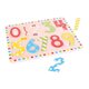 Puzzle din lemn cu cifre 123, + 3 ani, 10 piese, Bigjigs 543793