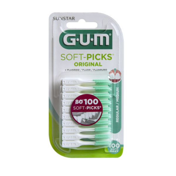 Perii interdentare Soft Picks Original, 100 bucati, M, Sunstar Gum