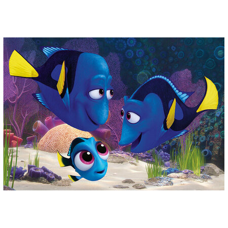 Puzzle 2 in 1 Gasirea lui Dory, 5 ani+, 2x77 piese, Dino Toys 543838