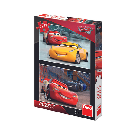 Puzzle 2 in 1 Cars 3: Cursa cea mare