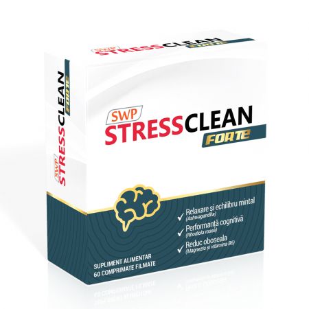 Stressclean Forte, 60 comprimate, Sun Wave Pharma