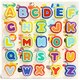Puzzle din lemn Litere si animalute, 2 ani+, Topbright 543953