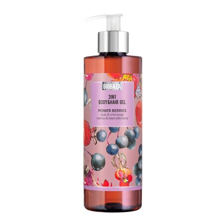 Sampon si gel de dus, cu extract de macese si fructe de soc negru Power Berries